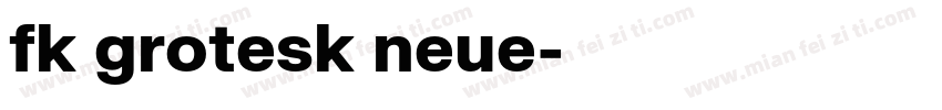 fk grotesk neue字体转换